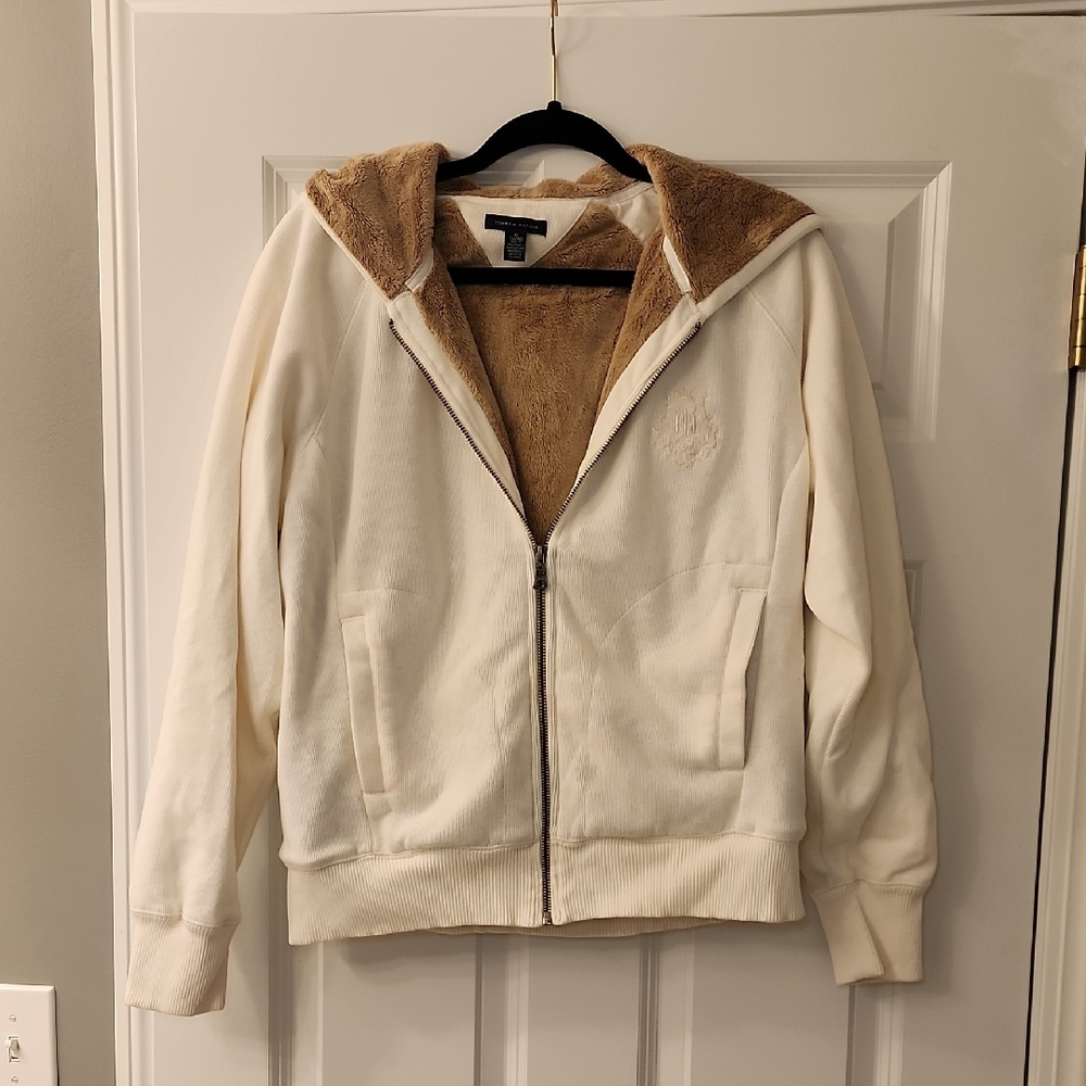 Tommy Hilfiger Faux-Fur Lined Tommy Logo Zip Hoodie